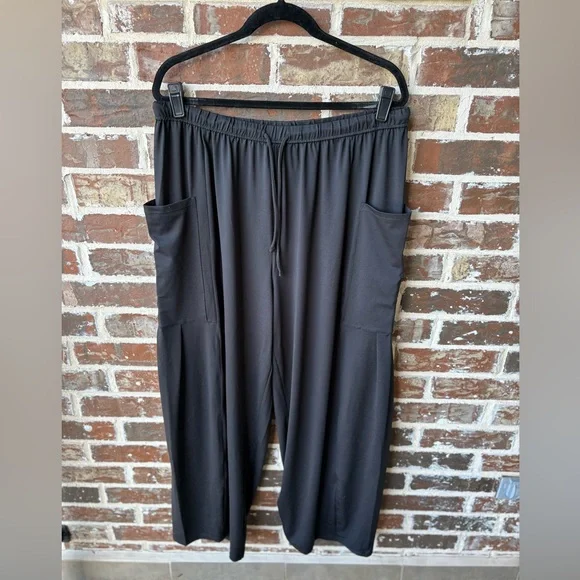 Halara Elastic Waistband Drawstring Pocket Palazzo Flowy Wide Leg Pants XL NWT - Picture 5 of 16